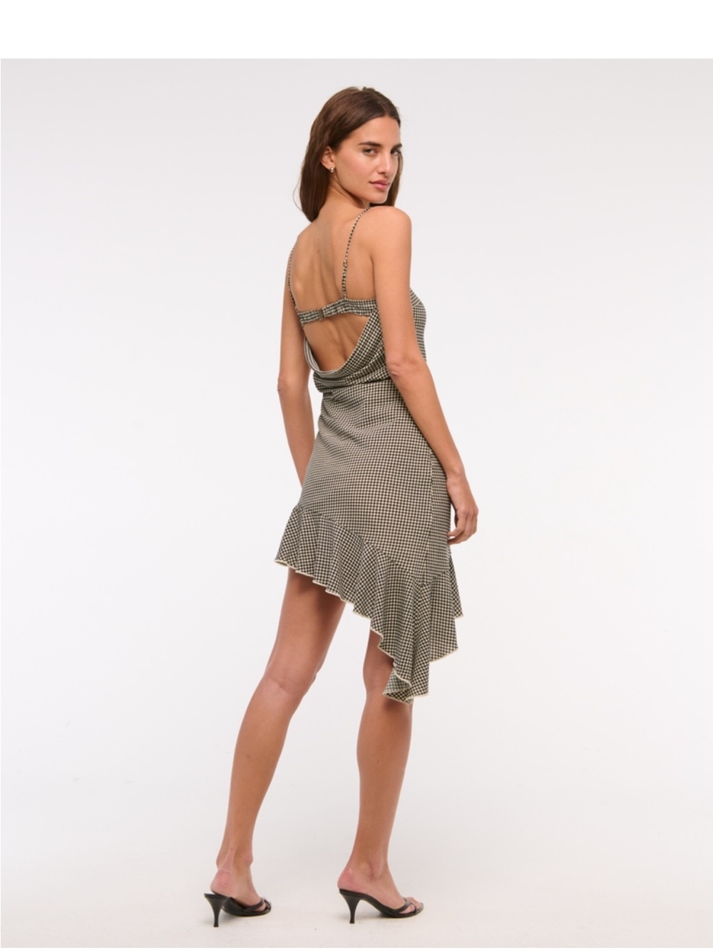 Asymmetric Clap-Back Midi Dress